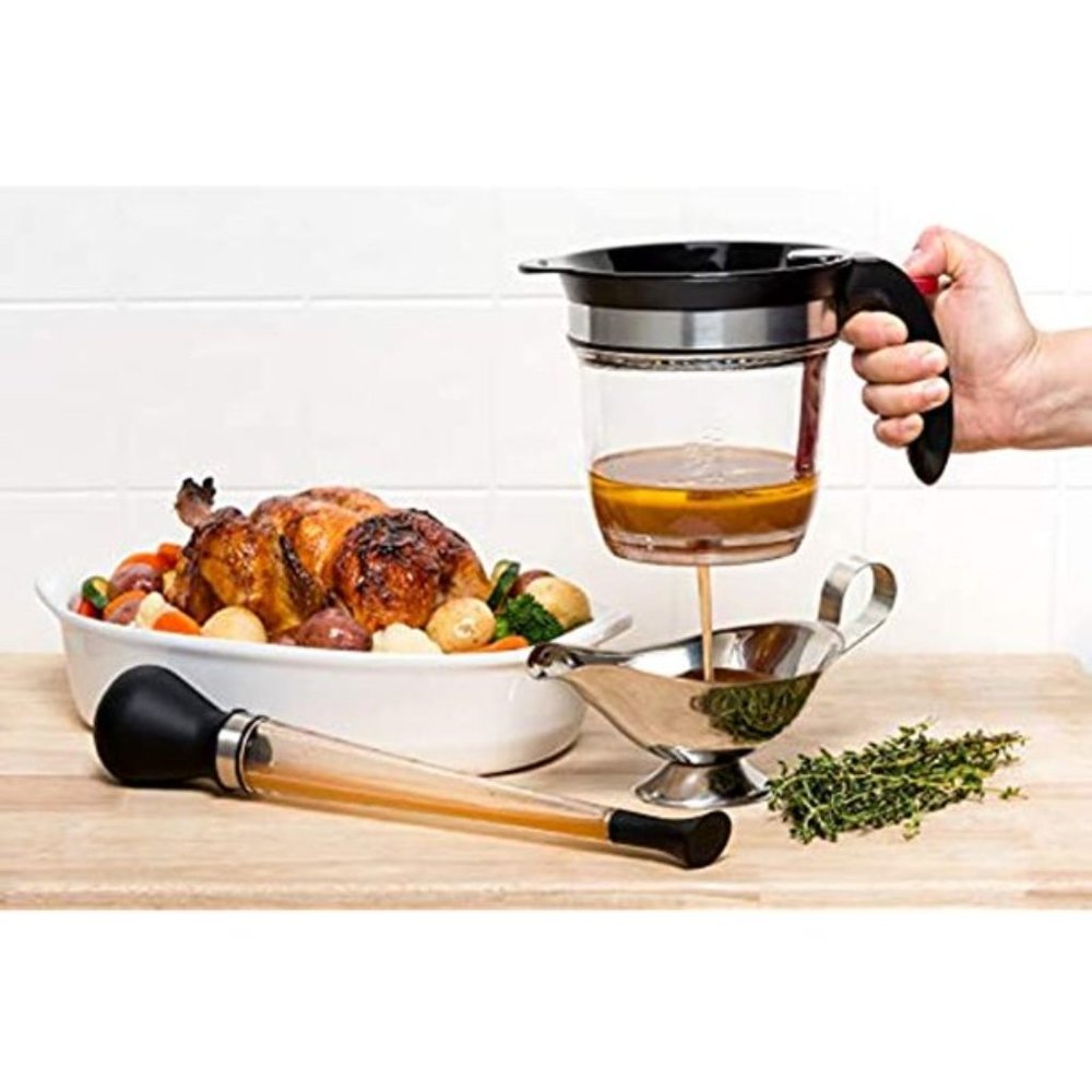 Cuisipro Baster w/ Brush & 4-cup Fat Separator - Perfect for Roasting!